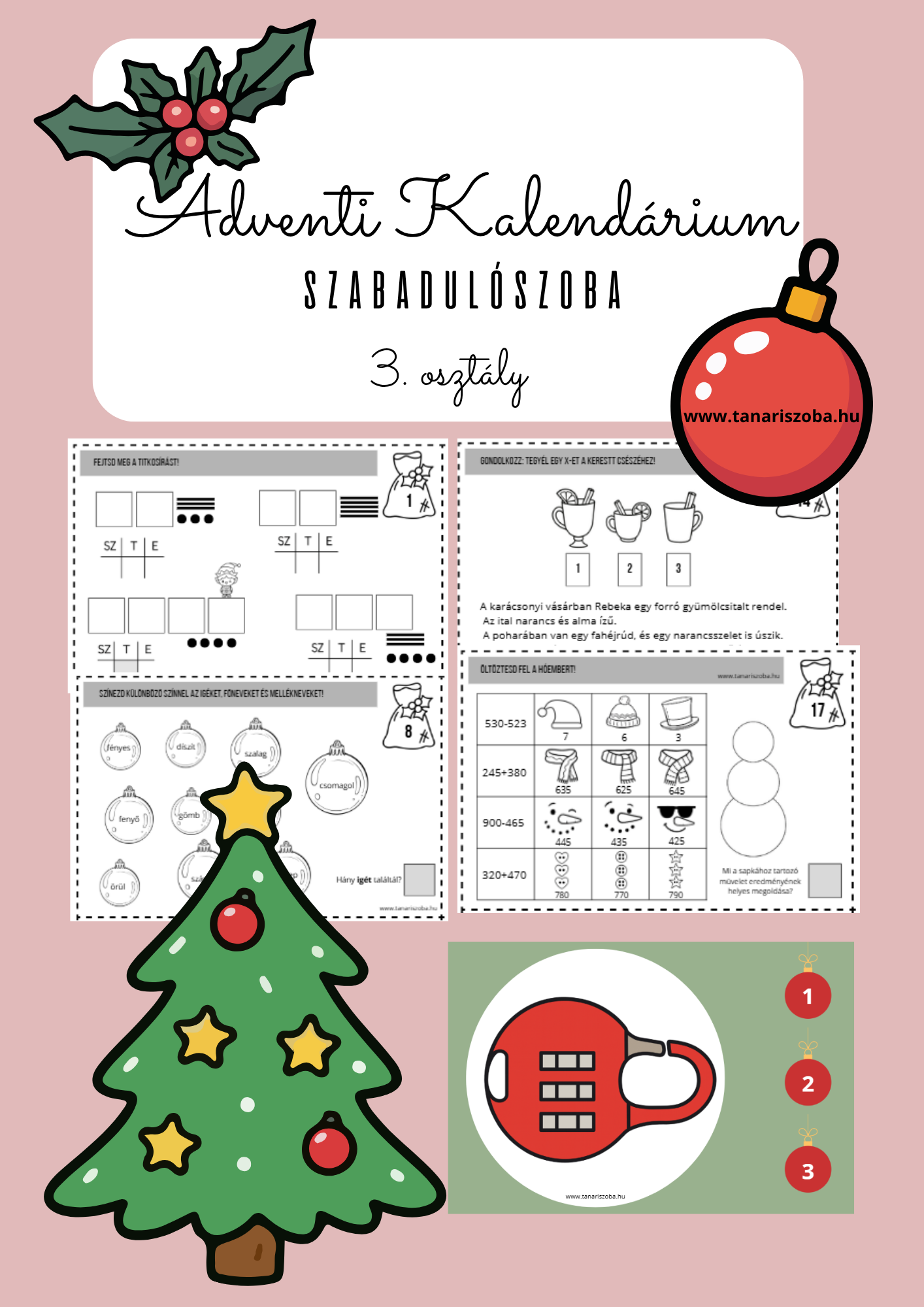 Adventi Kalendárium Szabadulószoba 3. osztály
