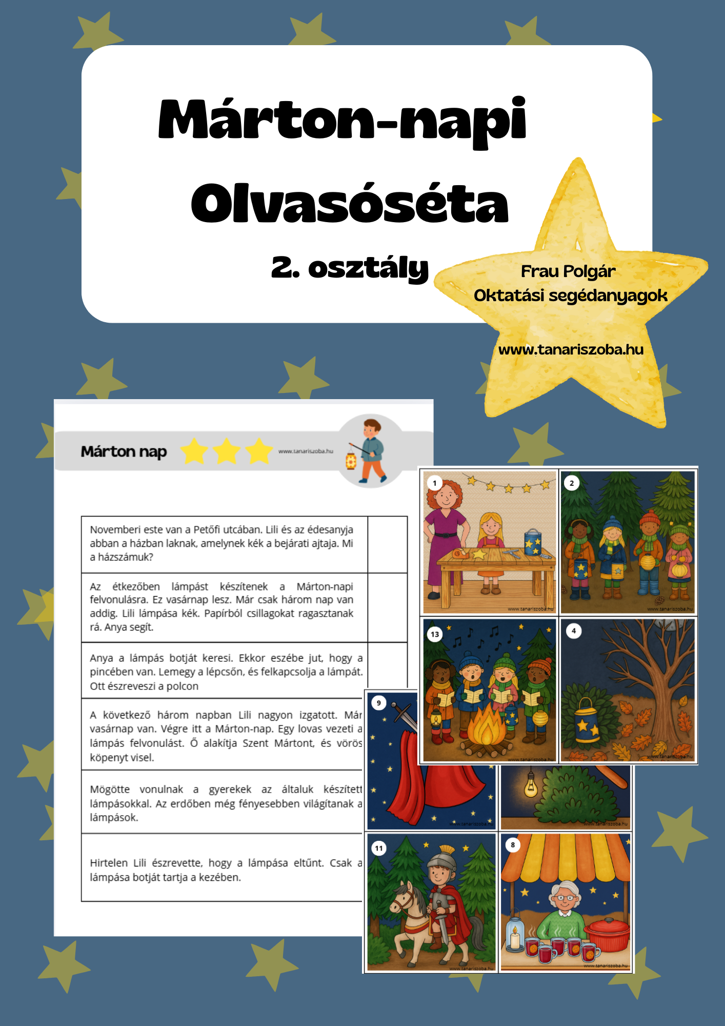Márton-napi olvasóséta 2. osztály