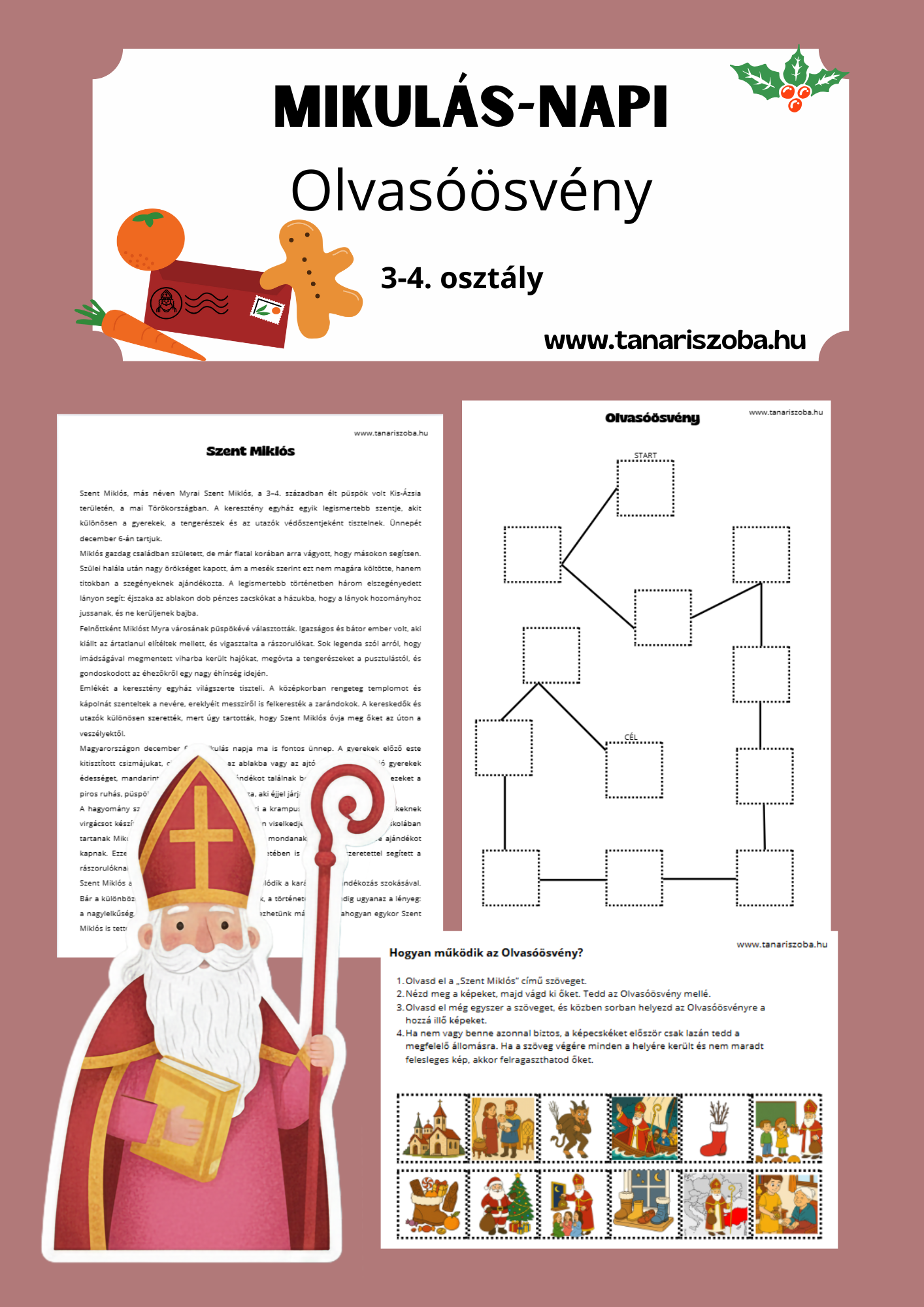 Mikulás-napi olvasóösvény